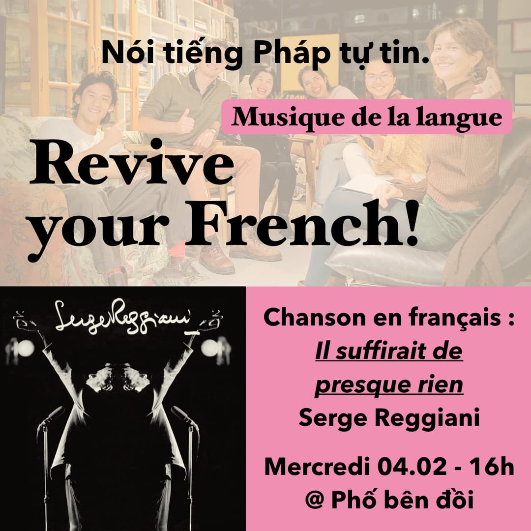 Revive your French with the song "Il suffirait de presque rien"