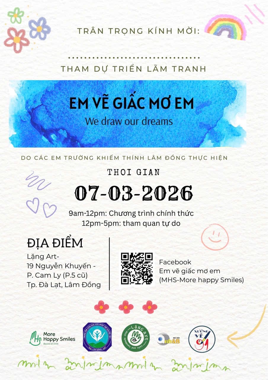Triển lãm tranh của các em khiếm thính - “EM VẼ GIẤC MƠ EM” - LẦN 1