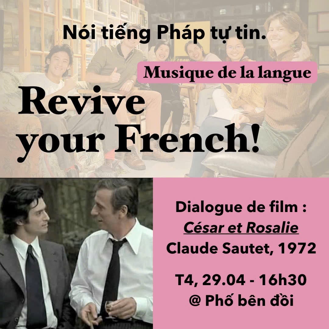Dubbing French movie - Cesar et Rosalie Apr 29 2026 - Revive Your French