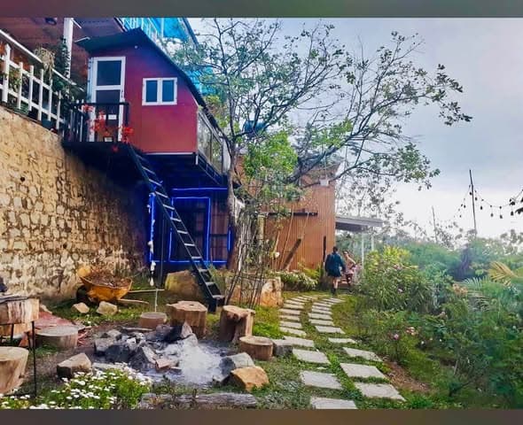 Garden House with Fireplace, 1 Bedroom, Central Da Lat