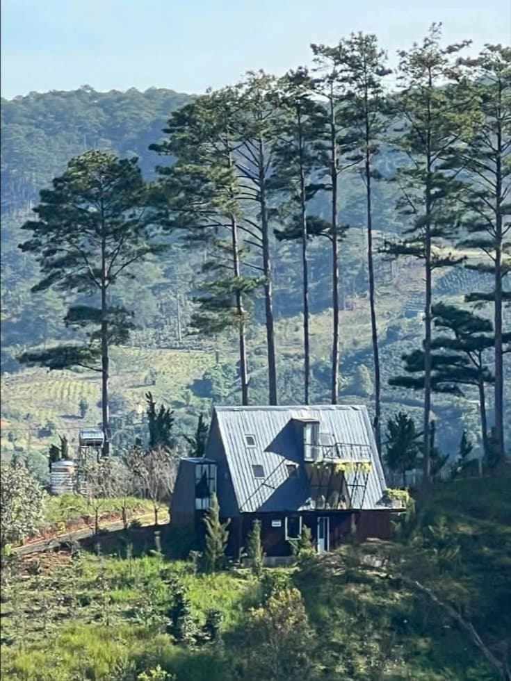 A-Frame House with Coffee Garden in Da Sar